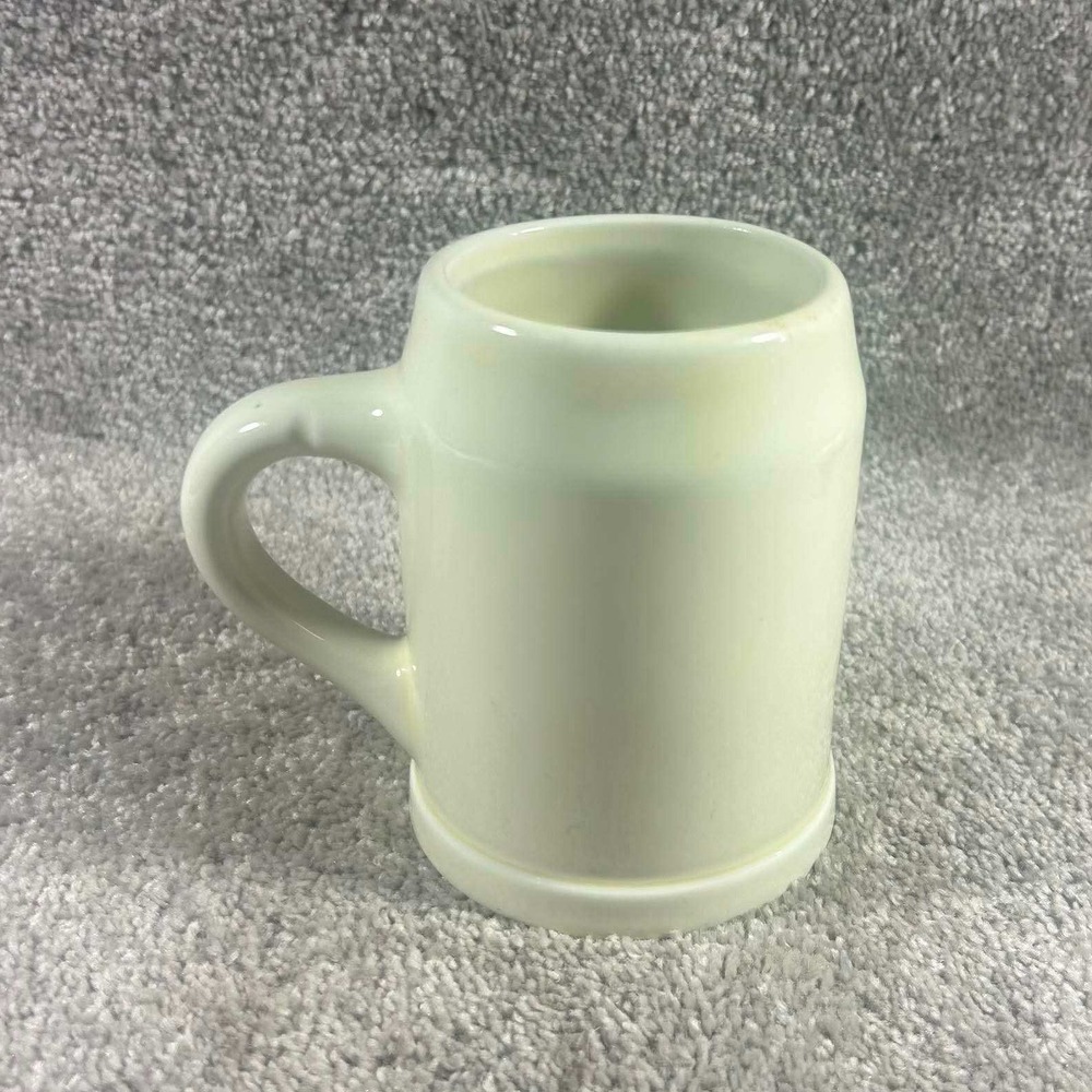 Hall Beer Stein Mug Cream Vintage Ceramic Tankard Made in USA